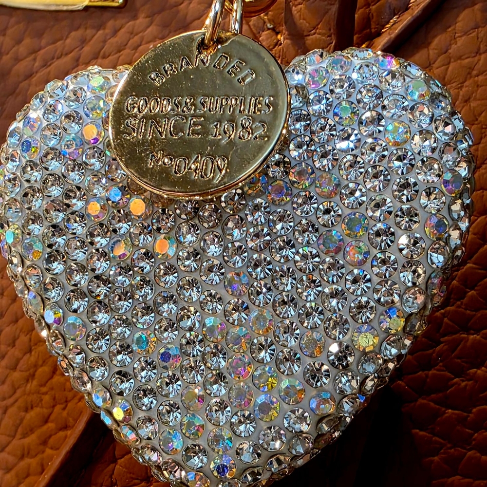 Sparkling Rhinestone Heart Charm/Keychain - Picture 3 of 4